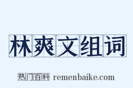 林爽文组词是什么意思的图片